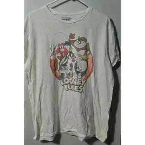 Men's Looney Tunes T-Shirt White‎ XL
